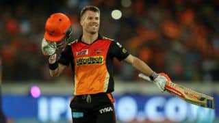 David Warner becomes first Sunrisers Hyderabad (SRH) batsman to score century in IPL; slams 59-ball 126 against Kolkata Knight Riders (KKR)